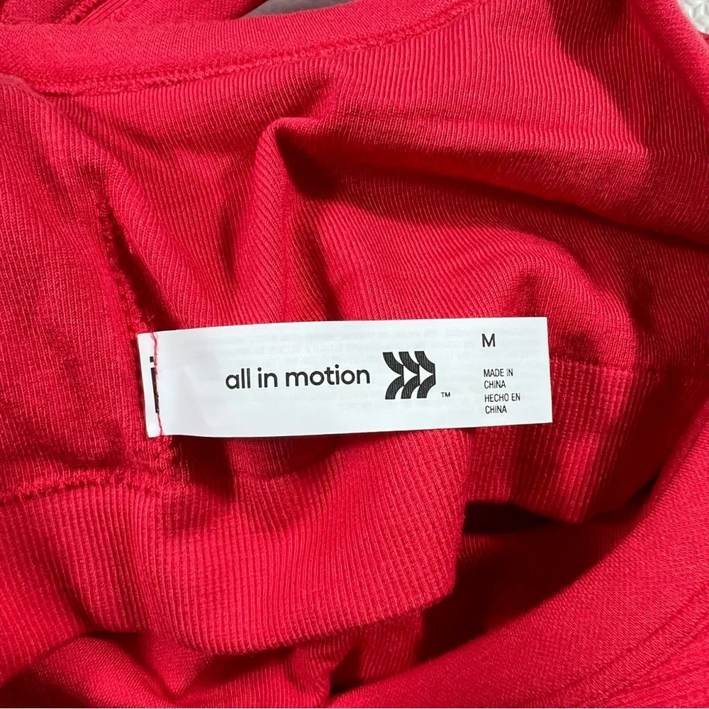 Women’s Seamless Active Red Ribbed Tank Sleeveless Dress Activewear Medium - Picture 8 of 9